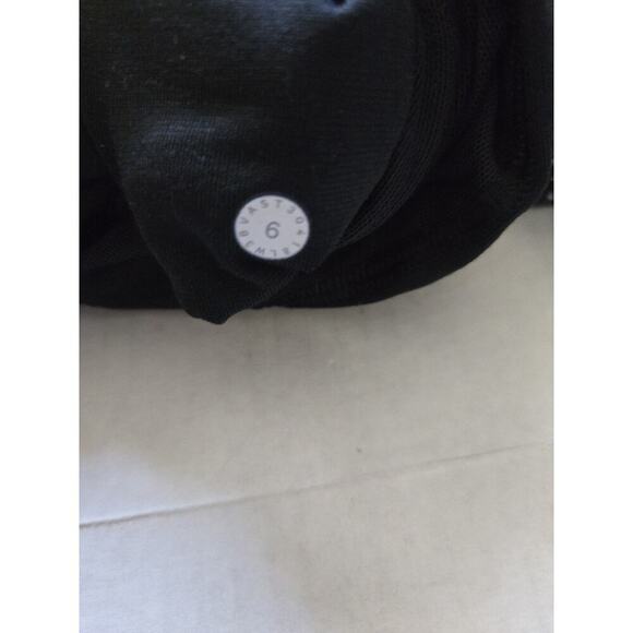 Lululemon Run Briskly 1/2 Zip Jacquard Black White Black Women's Sz 6 - Picture 9 of 14